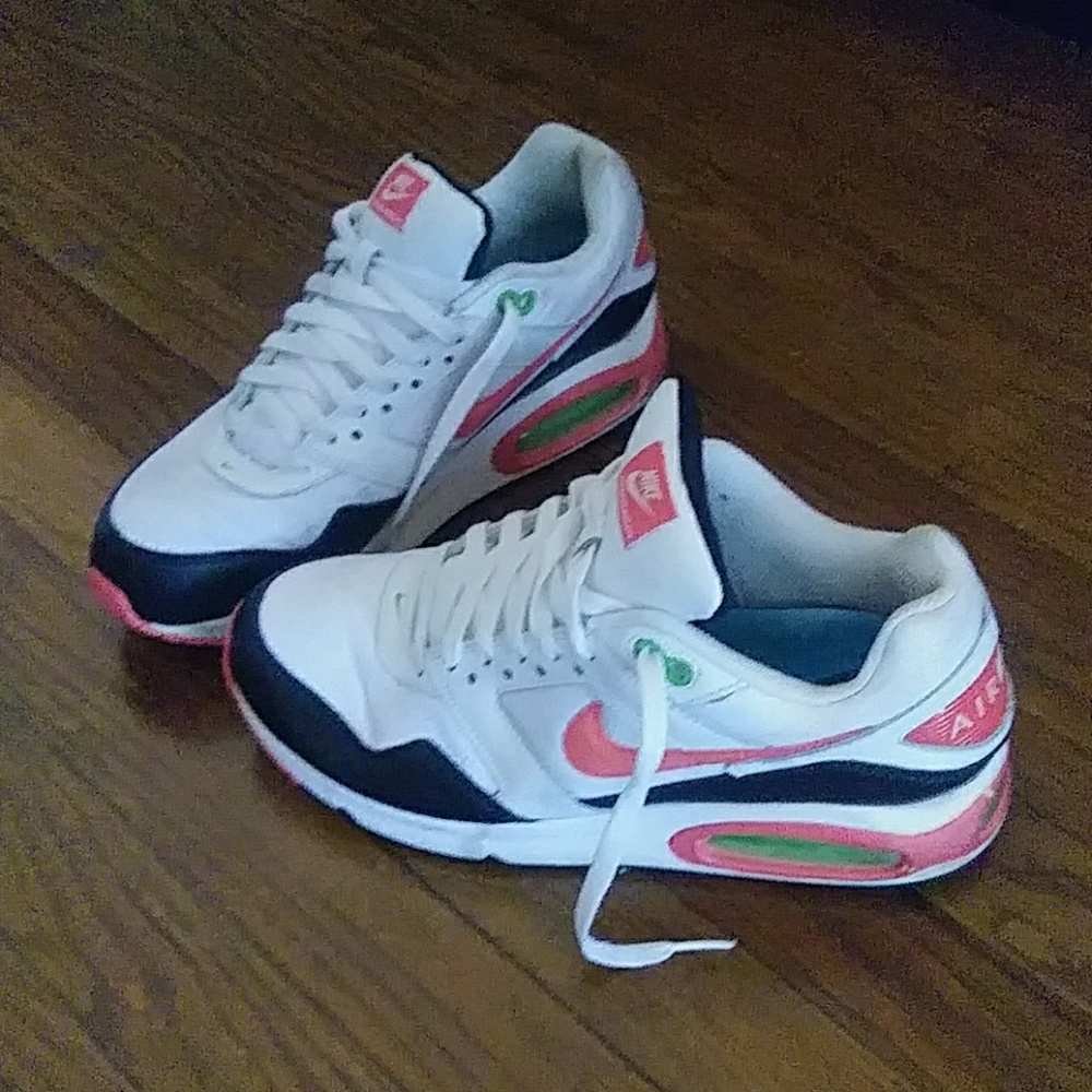 Nike Air Max pink black and white